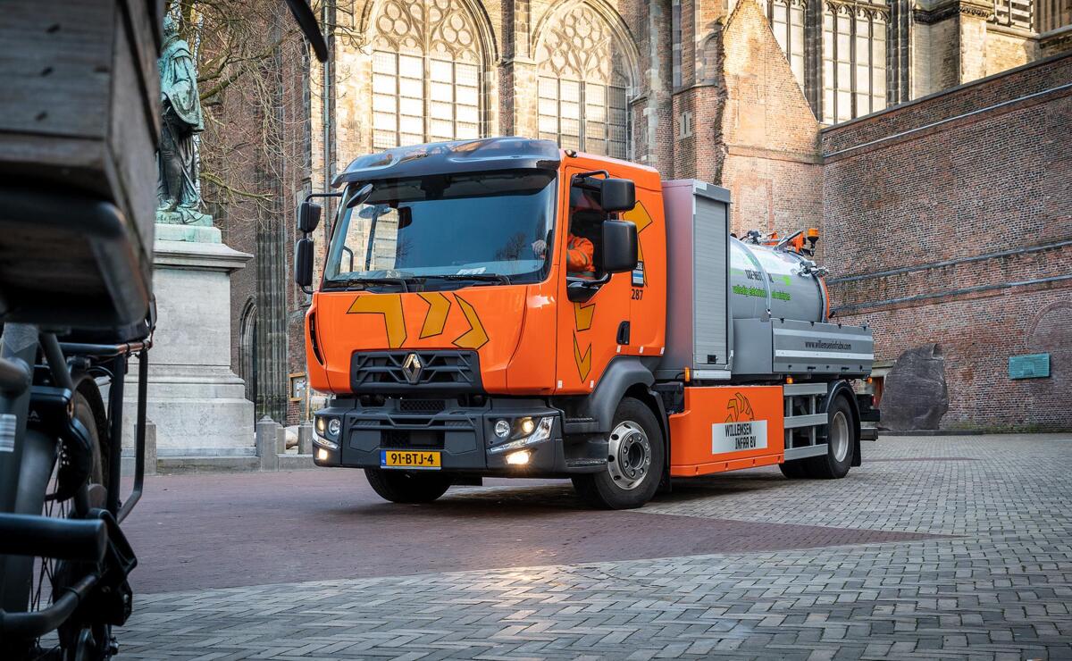 Renault Trucks E-Tech D op het Domplein Utrecht