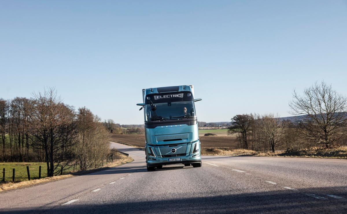 Volvo FH Aero Electric op de weg Volvo FH Aero Electric op de weg