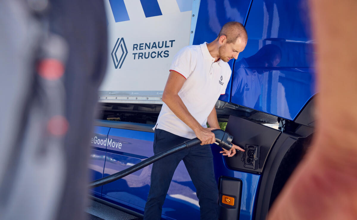 Renault Trucks E-Tech T opladen Renault Trucks E-Tech T opladen
