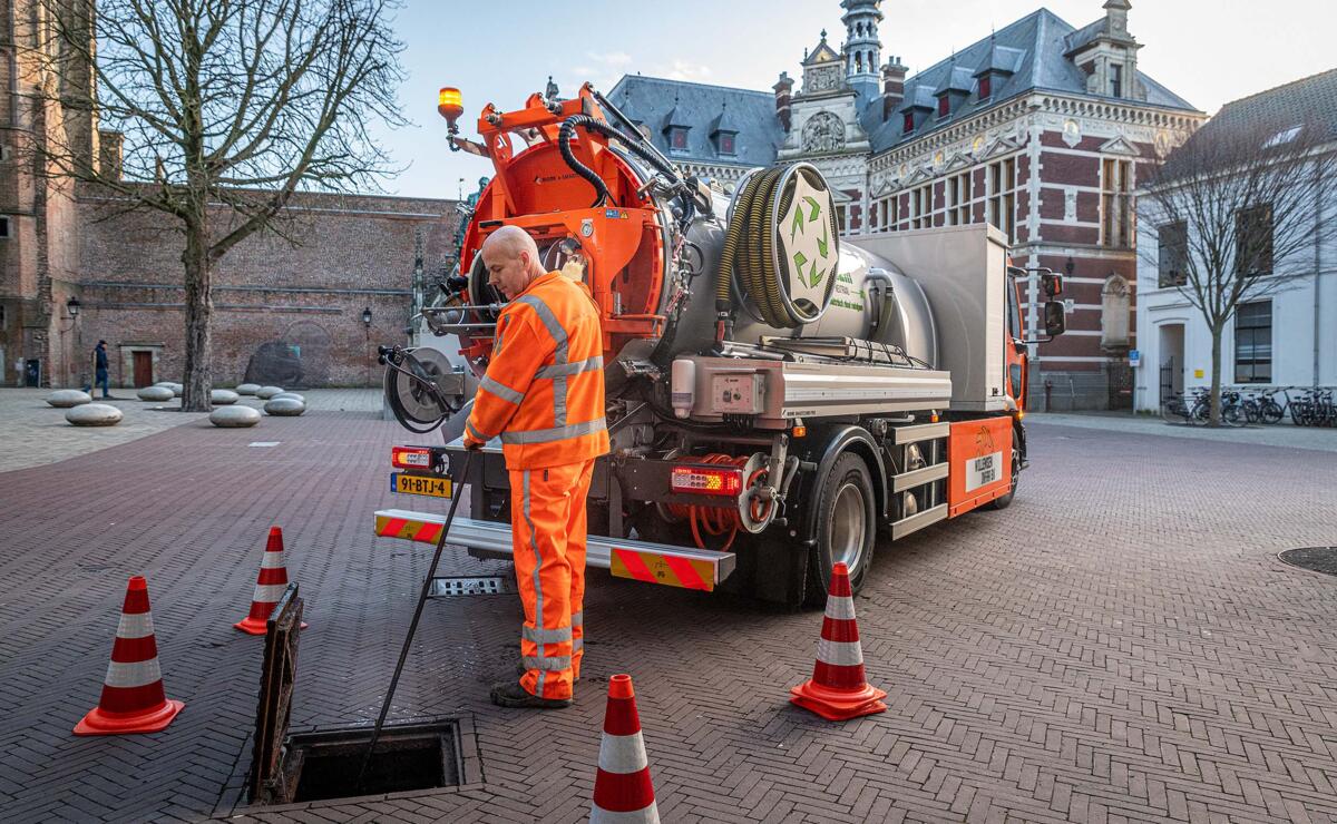 Werken met de Renault Trucks E-Tech D op het Domplein