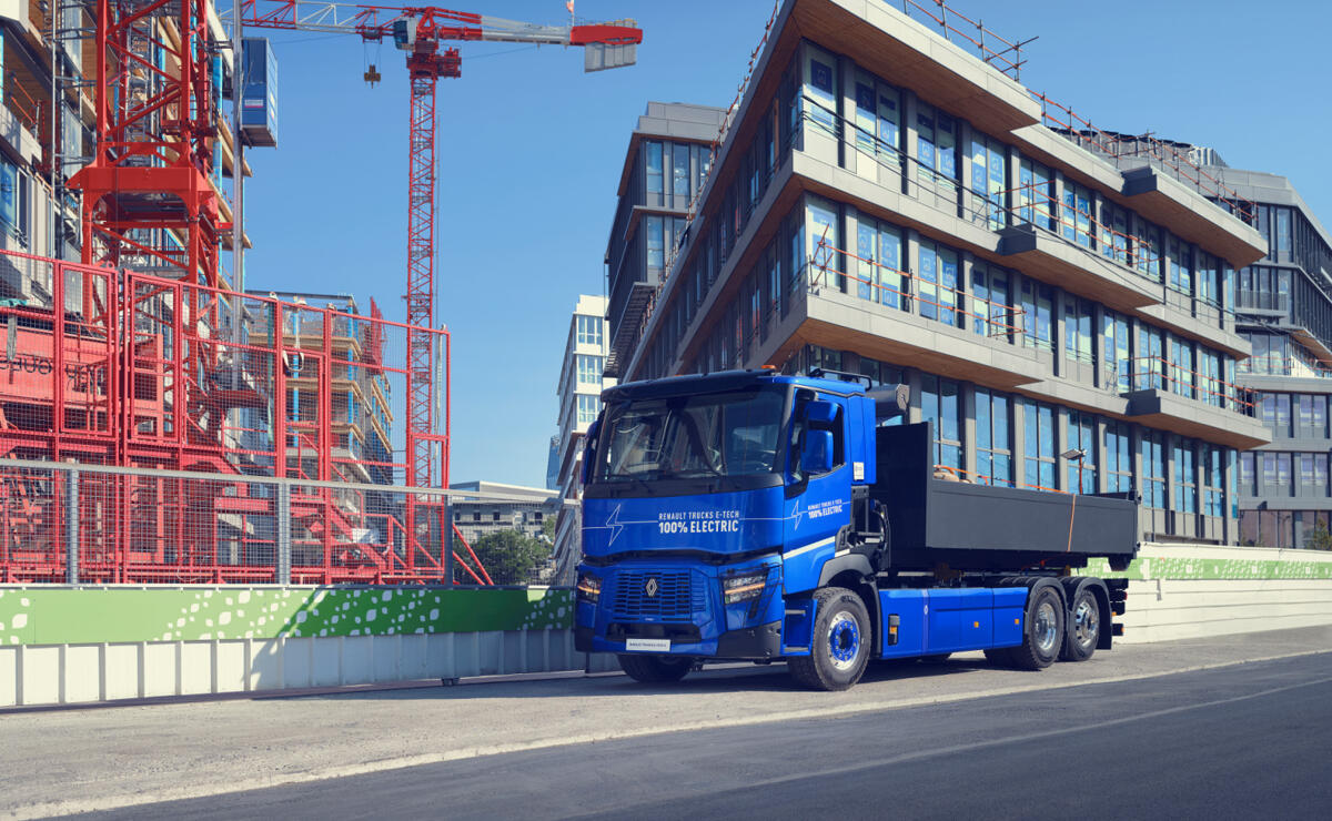 Renault Trucks E-Tech C bouwplaats Renault Trucks E-Tech C bouwplaats