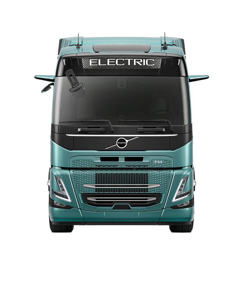 Harbers Trucks - Volvo FM Electric - studio - voorkant - vrijstaand